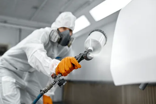 Spray finishing doors